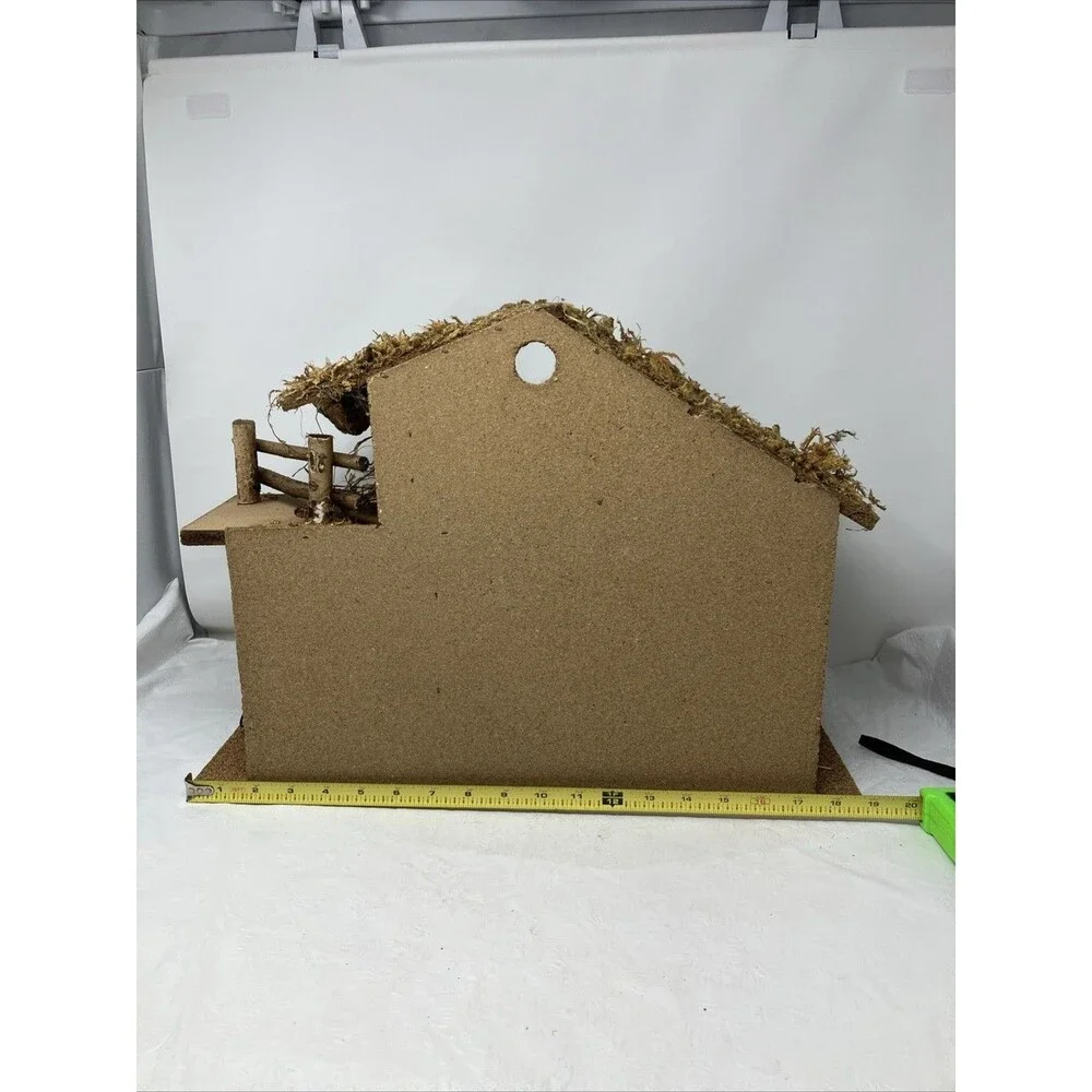 Fontanini Christmas Nativity Stable Creche Wood LARGE ~19x14.75x 9” FLAWED